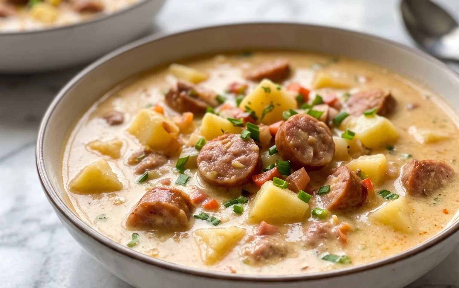 Hearty Potato Sausage Chowder Recipe
