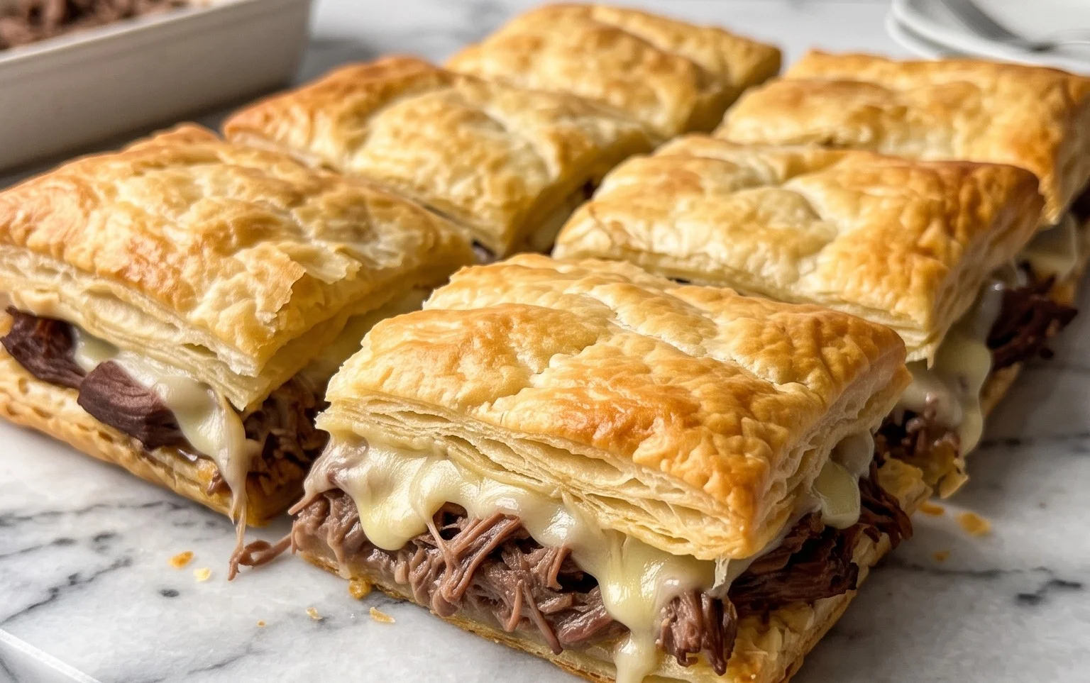 Easy French Dip Squares Recipe