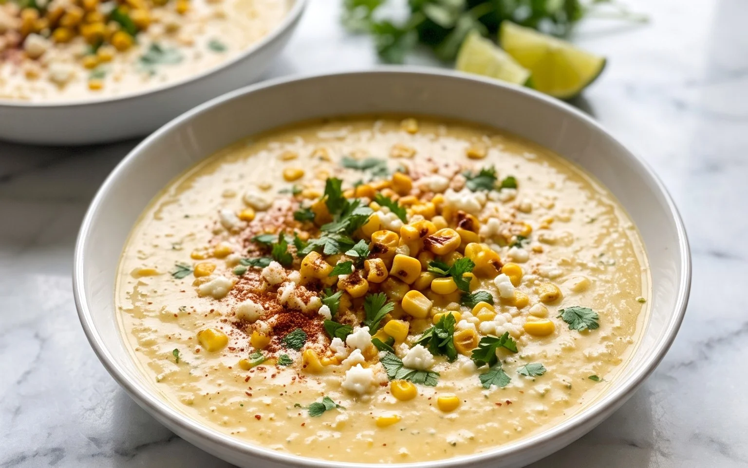 Easy Mexican Street Corn Soup Recipe