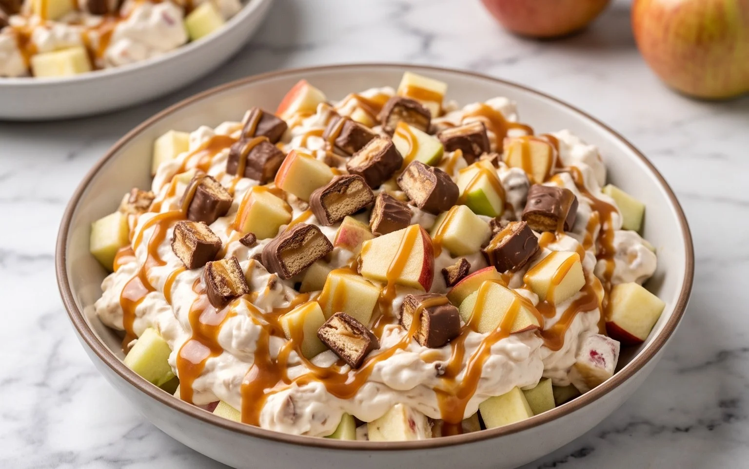 Twix Caramel Apple Salad Easy Crowd Pleaser