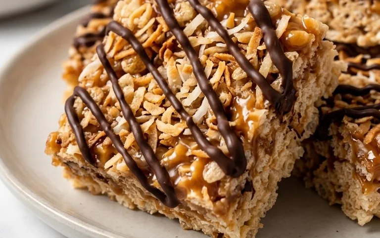 Samoa Rice Krispie Treats