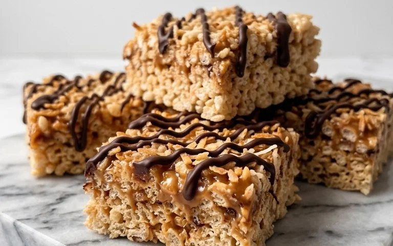 Easy Samoa Rice Krispie Treats Recipe